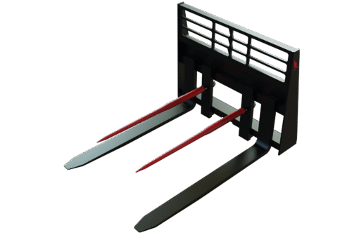 2T Tractor 1200mm Fixed Pallet Forks + Hay Spear Combo - Image 4