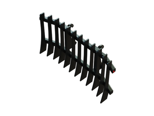 7T - 10T Wheel Loader Stick Rake 2400mm